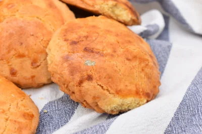 Imagen de los Pastelitos de Pasta Flora con Cabello de Ángel